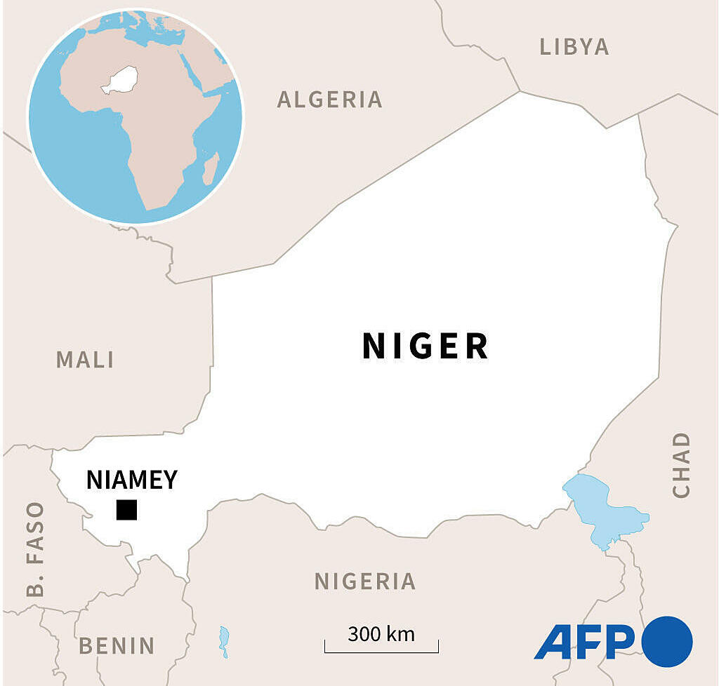 Vị trí Niger và các nước láng giềng. Đồ họa: AFP