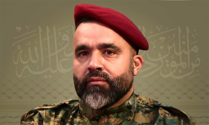 Ông Muhammad Qassem al-Shaer trong ảnh công bố ngày 10/9. Ảnh: Hezbollah