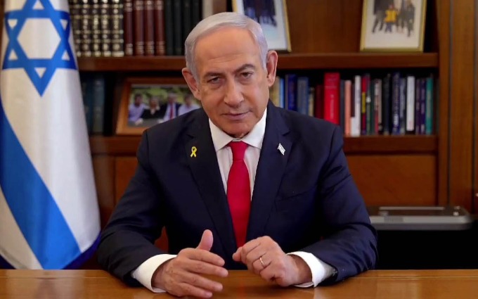 Thủ tướng Israel Benjamin Netanyahu trong video đăng ngày 22/9. Ảnh: Times of Israel