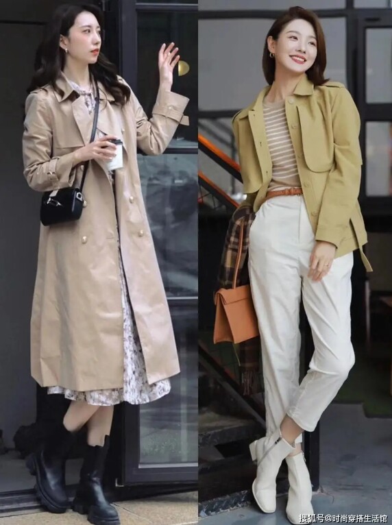 Bốt cao cổ vừa giúp giữ ấm mùa thu đông lại cực kỳ cân xứng với chiếc áo trench coat, có thể khiến bạn trẻ trung hơn mà không bị lệch pha.