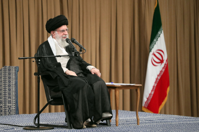 Lãnh tụ tối cao Iran Ayatollah Ali Khamenei tại sự kiện ở thủ đô Tehran ngày 25/9. Ảnh: AFP