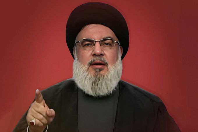 Thủ lĩnh Hezbollah Hassan Nasrallah trong một video hồi tháng 7. Ảnh: AFP