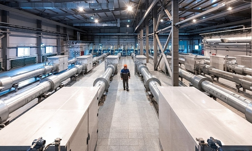 Một trạm đo khí trong hệ thống đường ống Power of Siberia 1. Ảnh: Gazprom