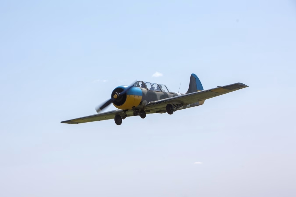 Chiếc Yak-52 của lực lượng không quân Ukraine. Ảnh: WSJ