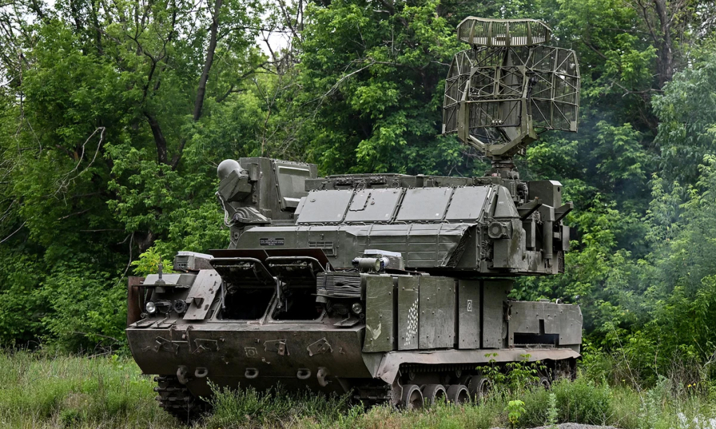 Bệ tên lửa phòng không Tor-M1 của Nga trên tiền tuyến ngày 30/5. Ảnh: BQP Nga