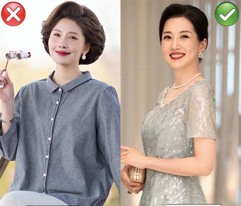 Kiểu tóc và trang phục cần có sự ăn ý, tránh việc ăn mặc đơn giản mà tóc được chải chuốt quá mức.