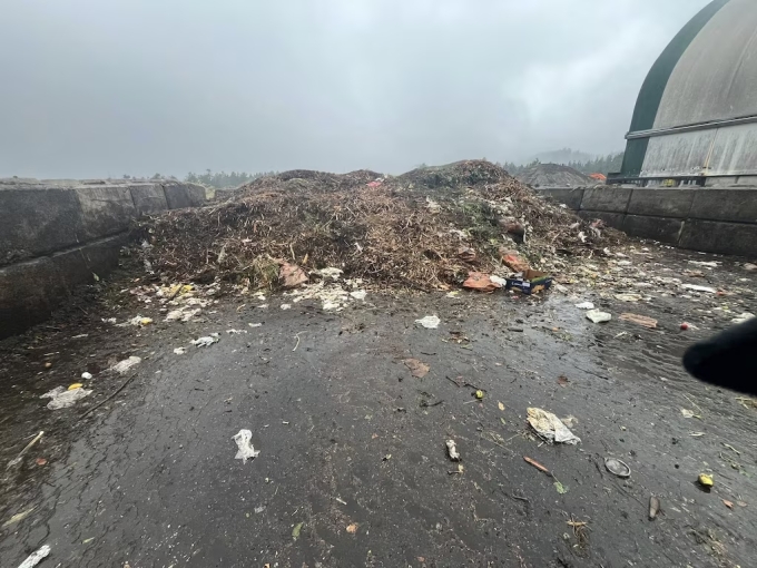 18 tấn rác hữu cơ tại bãi rác Mission Sanitary, bang British Columbia, Canada. Ảnh: WP