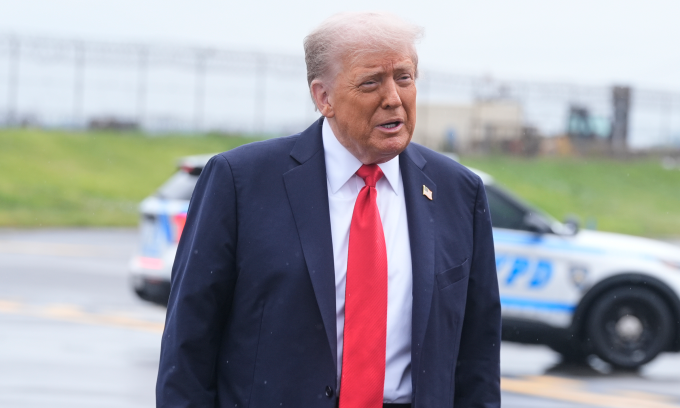 Tổng thống Trump tại New York hôm 7/9. Ảnh: AP