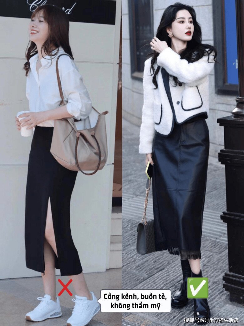 Giày trắng không còn là chân ái khi diện váy mùa thu, phụ nữ có gu thanh lịch chọn 3 kiểu giày này khiến ai cũng ngoái nhìn - 2