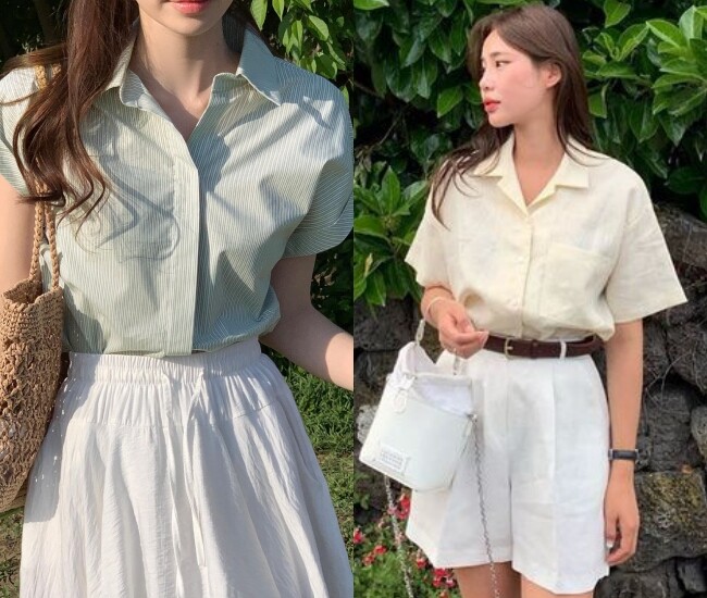 Áo sơ mi cộc tay trở thành item được hội chị em, đặc biệt là dân công sở săn lùng.
