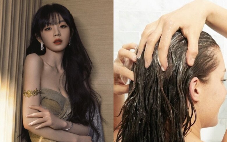 Cô tránh dùng móng tay cào da đầu để không làm tổn thương tóc.