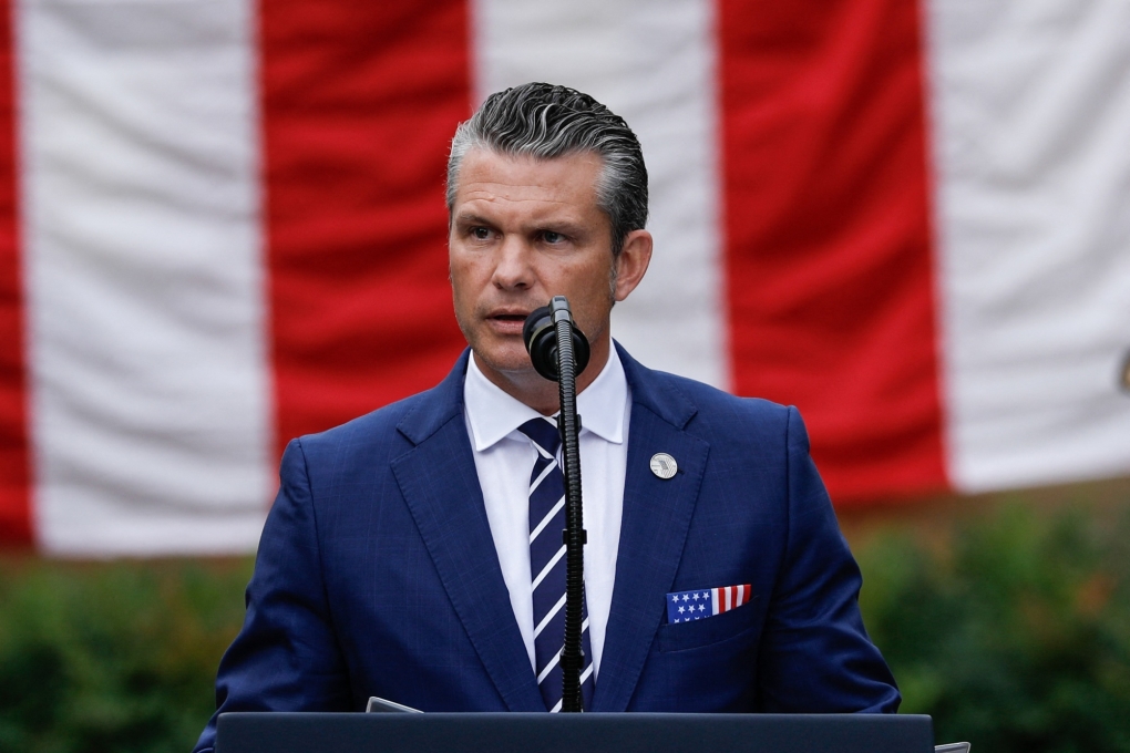 Bộ trưởng Quốc phòng Mỹ Pete Hegseth tại Lầu Năm Góc ngày 11/9. Ảnh: AFP
