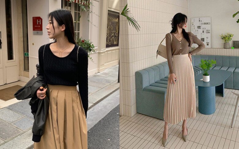 Chân váy xếp ly trở lại, chị em nhất định phải biết 4 cách mặc “đỉnh chóp” để trông đẹp thanh lịch như Song Hye Kyo - 11