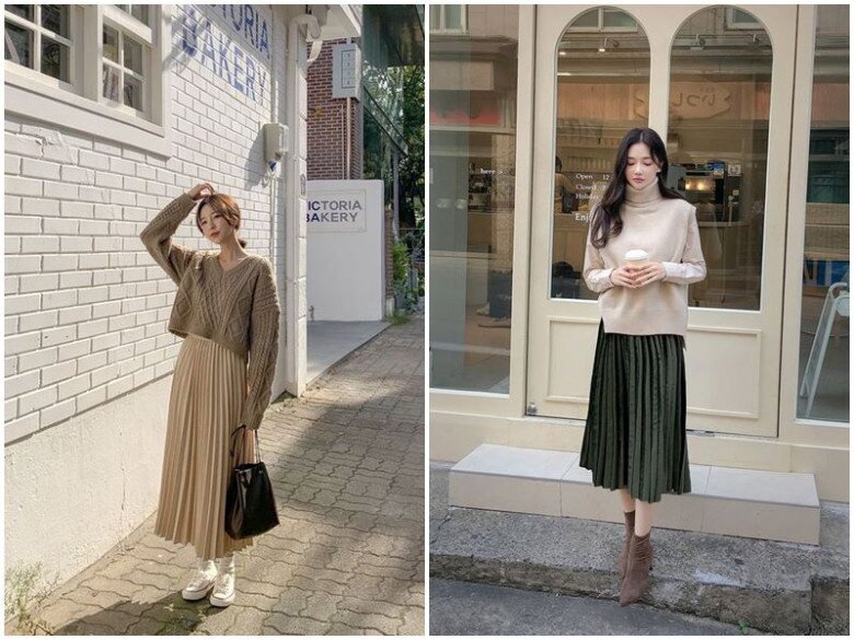 Chân váy xếp ly trở lại, chị em nhất định phải biết 4 cách mặc “đỉnh chóp” để trông đẹp thanh lịch như Song Hye Kyo - 13