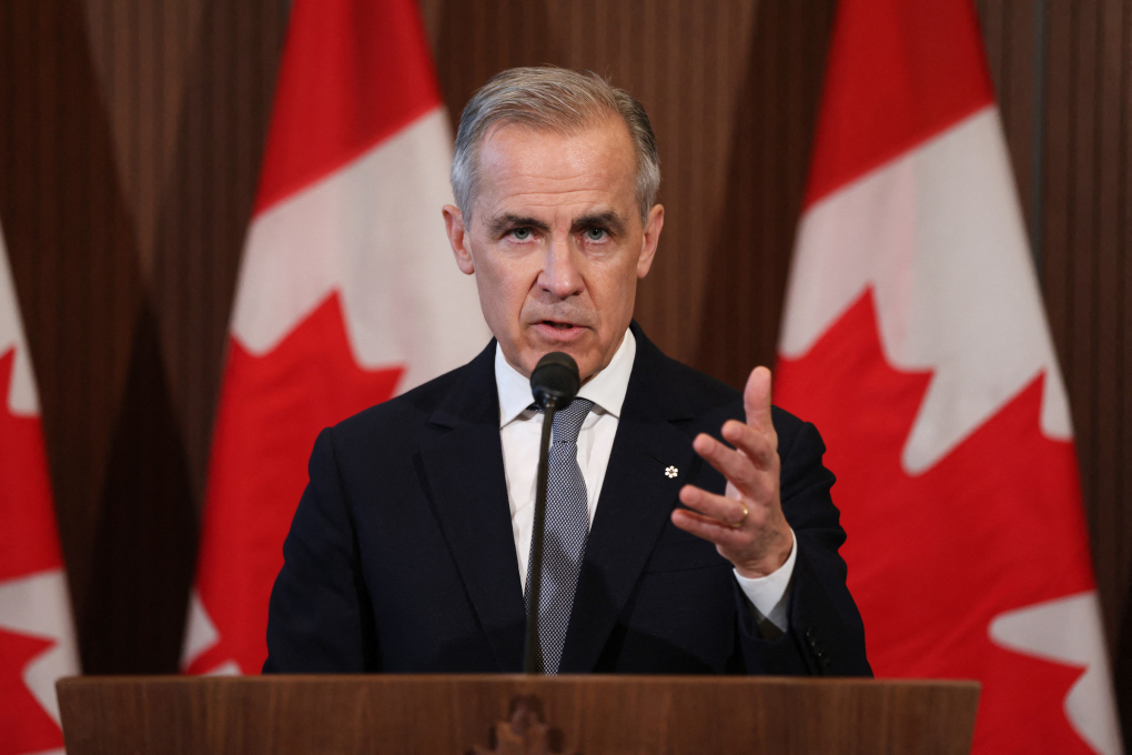 Thủ tướng Canada Mark Carney phát biểu với truyền thông ở Ottawa ngày 27/3. Ảnh: AFP