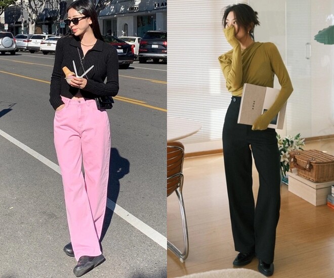 Quần với chất liệu dày vừa phải giúp phom đứng dáng, giữ form chuẩn mà vẫn nhẹ nhàng, không tạo cảm giác nặng nề hay lỏng lẻo, mang lại vẻ thanh thoát và hiện đại cho người mặc.