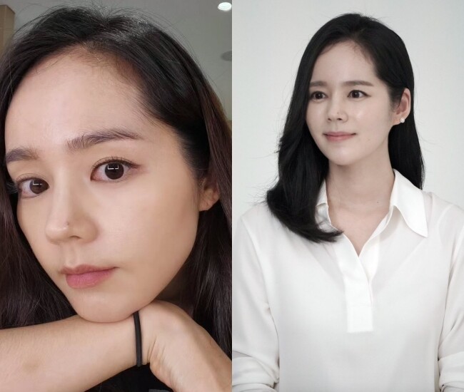 Han Ga In gây sốt bởi làn da mịn màng, trắng không tỳ vết ở tuổi 43.