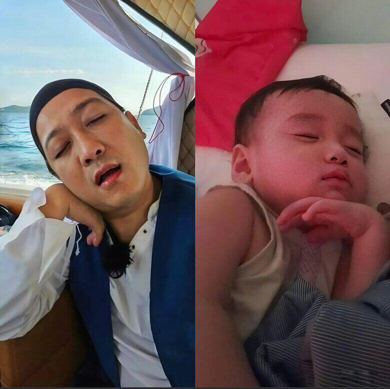 Nam danh hài tự hào khoe quý tử là bản sao của bố.