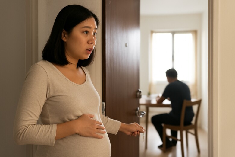 Bầu bí nên buổi trưa về nhà ngủ, tôi đứng sững khi thấy cảnh chồng sau cánh cửa - 1