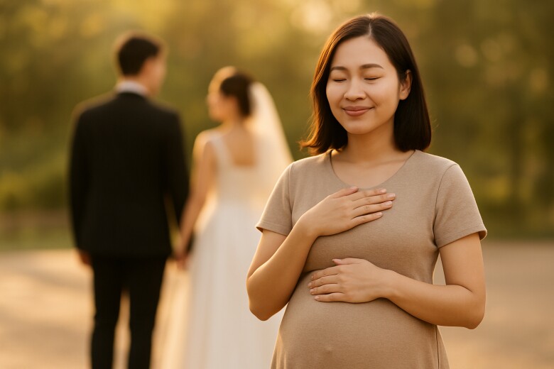 Bầu 6 tháng, tôi gặp chồng cũ nắm tay bạn gái mới, nhìn chiếc váy cô ấy mặc tôi mỉm cười - 2