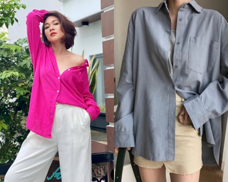 Sơ vin một bên vạt áo (hay còn gọi là half-tuck) là một tuyệt chiêu phối đồ cực kỳ thịnh hành giúp biến tấu những chiếc áo sơ mi oversized rộng thùng thình trở nên có điểm nhấn và thời thượng hơn.