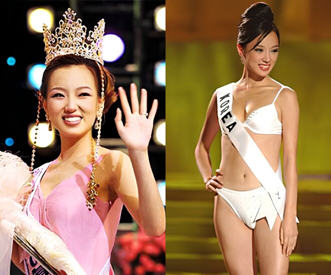 Kim Min Kyung đăng quang Hoa hậu Hàn Quốc khi 20 tuổi, giờ đã trở thành mẹ bỉm.