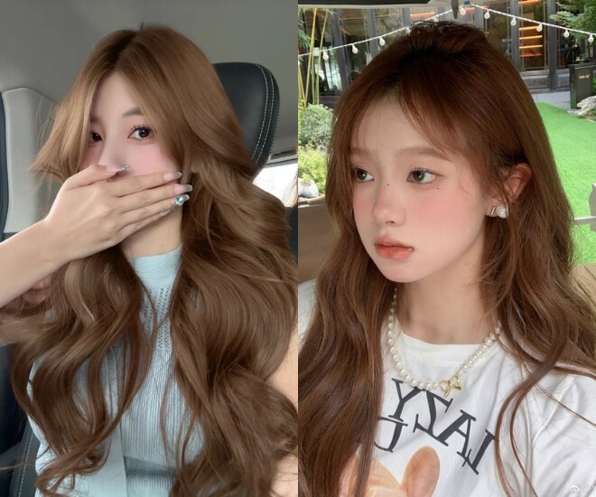 Nâu hạt dẻ giúp mái tóc mềm mại, gương mặt tươi tắn và diện mạo U40 trẻ trung hơn. Màu này dễ kết hợp với tóc bob, layer hoặc tóc dài uốn nhẹ.