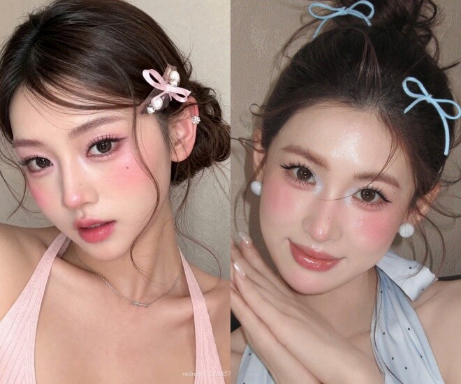Phong cách makeup Hàn Quốc nổi bật với lớp nền mỏng nhẹ, màu sắc trong trẻo và những đường nét được xử lý mềm mại.