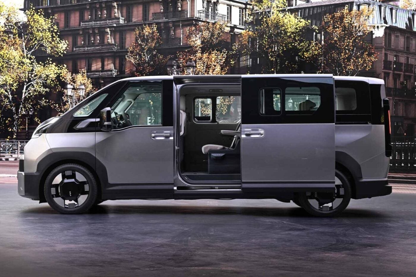 Kia PV7 ra mắt: 23 phiên bản, tùy biến tới 11 chỗ ngồi, chạy 460km/sạc, có ADAS cạnh tranh Transit - Ảnh 4.