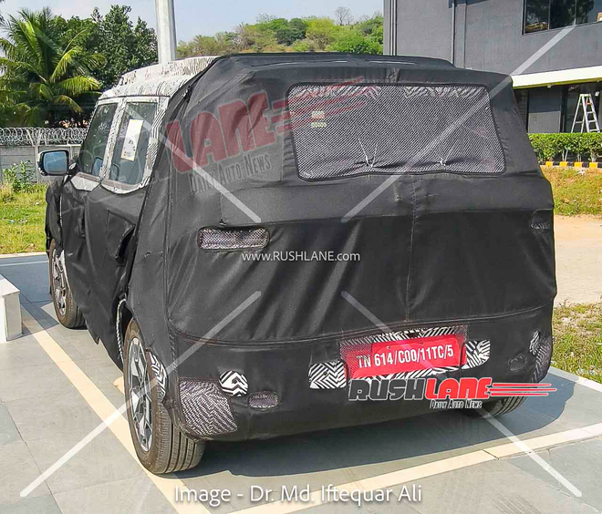 SUV điện hoàn toàn mới của Hyundai thử nghiệm trên đường phố: Dài không quá 4 m, định vị dưới Creta, dự kiến ra mắt năm sau - Ảnh 4.