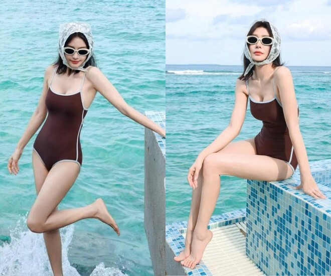 Body nuột nà của Tần Lam ở tuổi 47.