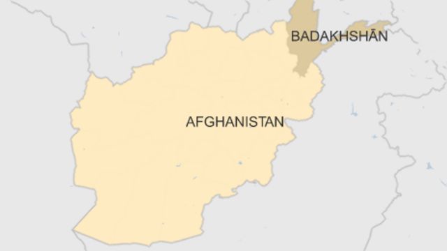 Vị trí tỉnh Badakhshan của Afghanistan giáp với Tajikistan. Đồ họa: BBC.