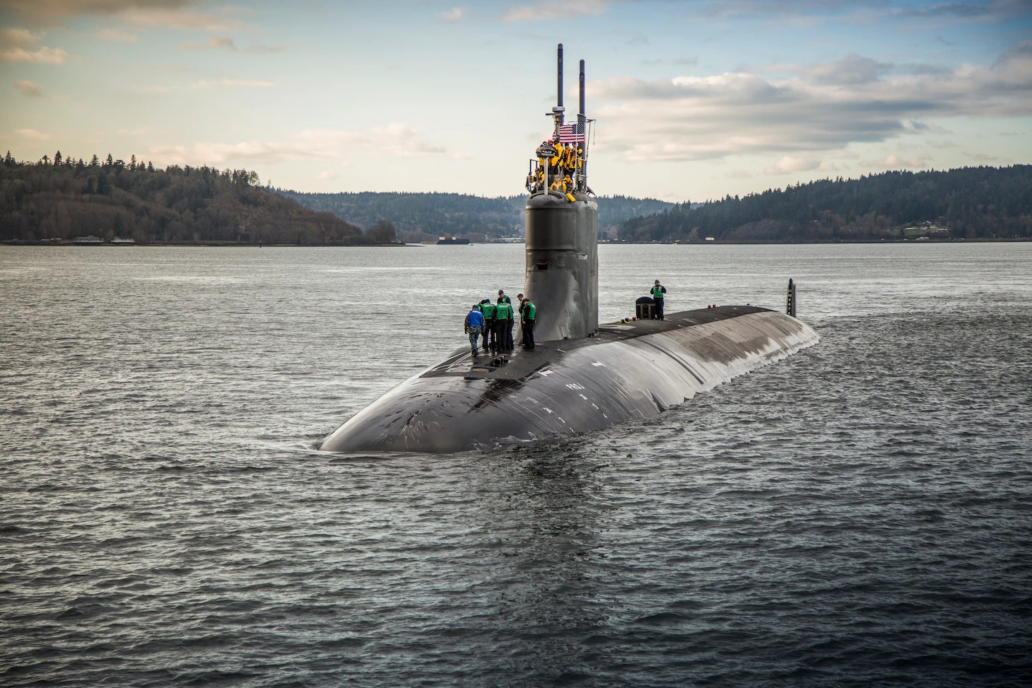 Tàu ngầm hạt nhân USS Connecticut của Hải quân Mỹ. Ảnh: US Navy.