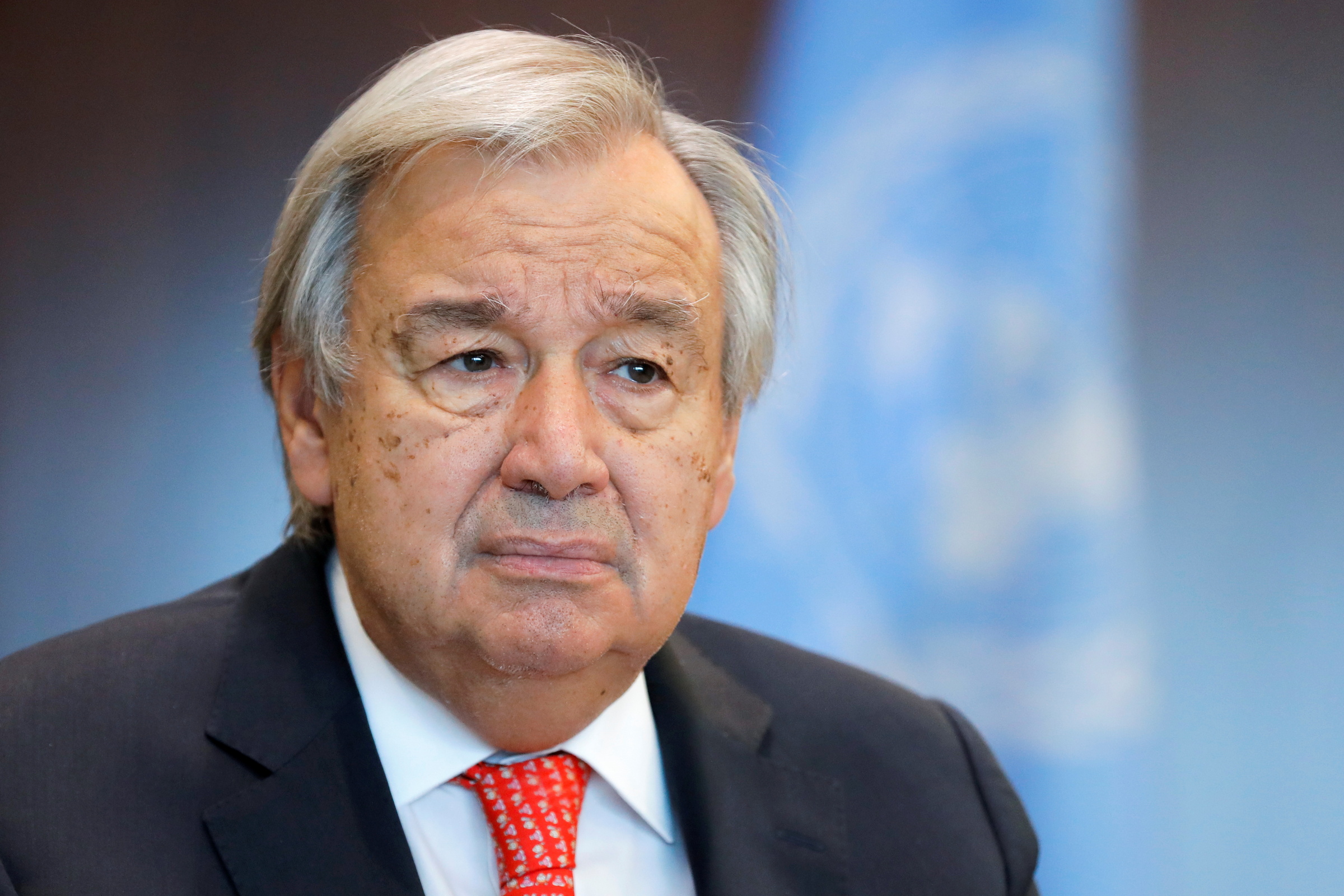 Tổng thư ký Liên Hợp Quốc tại trụ sở ở New York, Mỹ, hôm 15/9. Ảnh: Reuters.