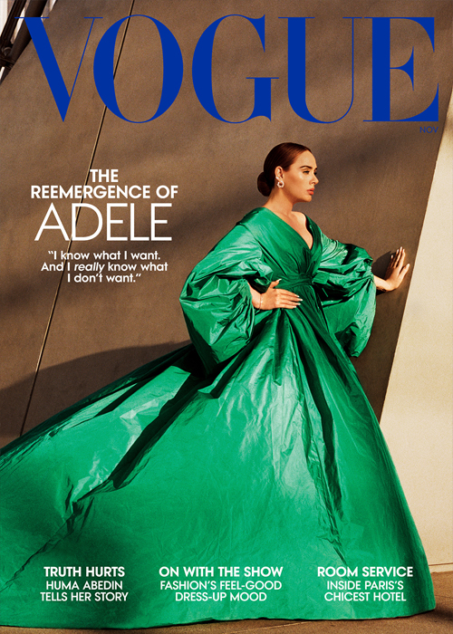 Adele trên bìa tạp chí. Ảnh: Vogue US