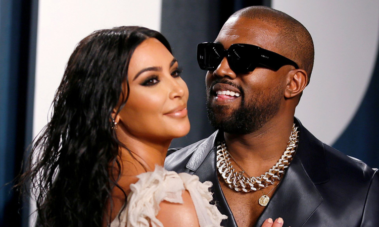 Kim Kardashian và Kanye West tại một sự kiện ở Mỹ đầu năm 2020. Ảnh: AFP