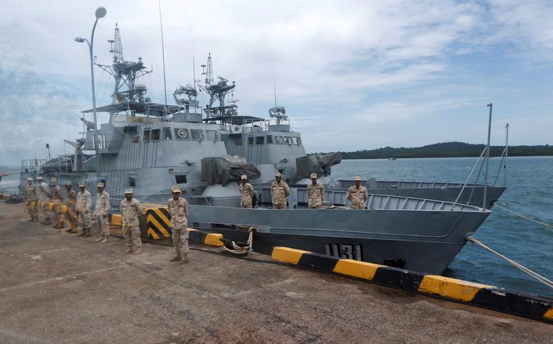Binh sĩ Campuchia tại căn cứ hải quân Ream ở Sihanoukville năm 2019. Ảnh: Reuters.