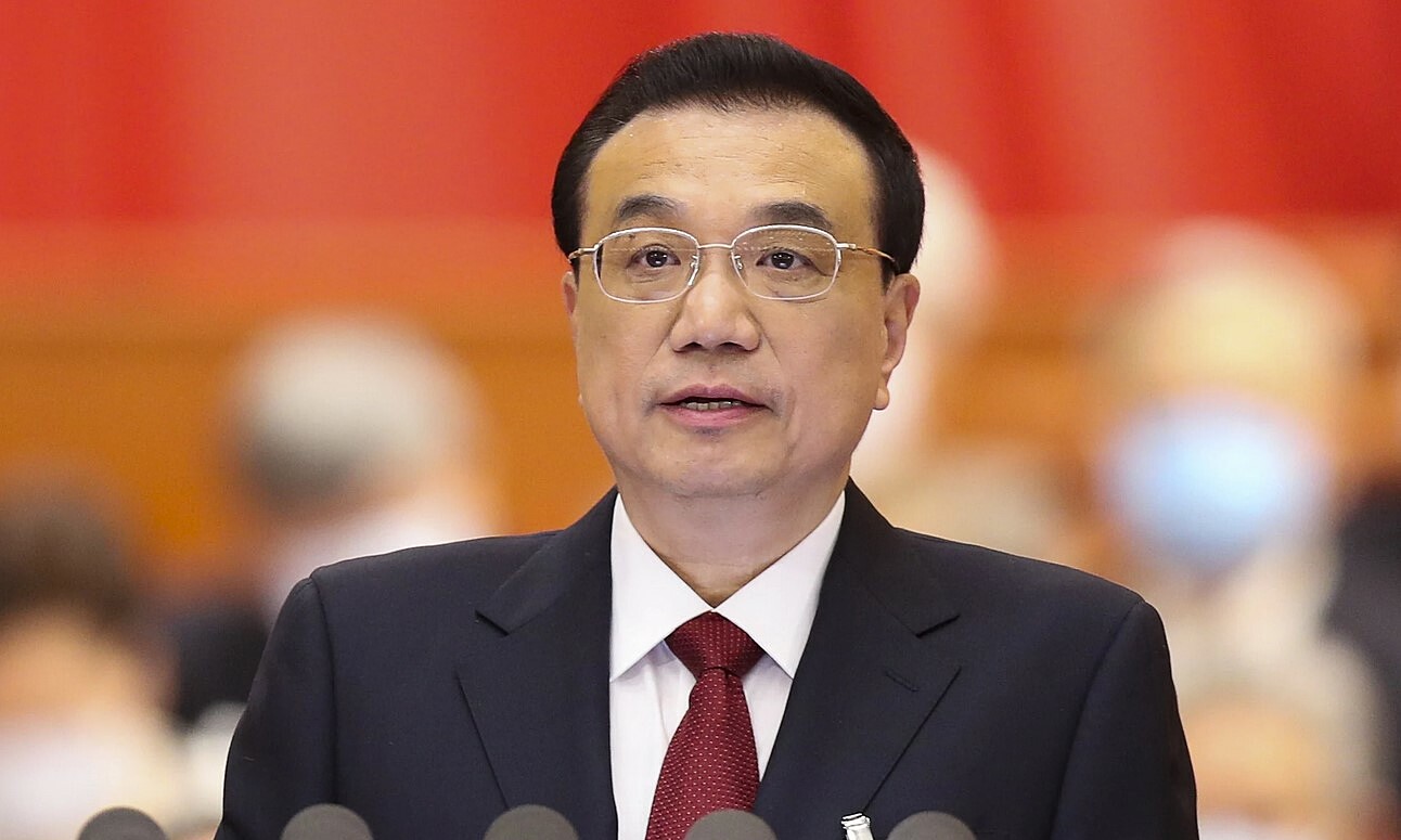 Thủ tướng Trung Quốc Lý Khắc Cường phát biểu tại kỳ họp lưỡng hội vào đầu tháng 3. Ảnh: Xinhua.