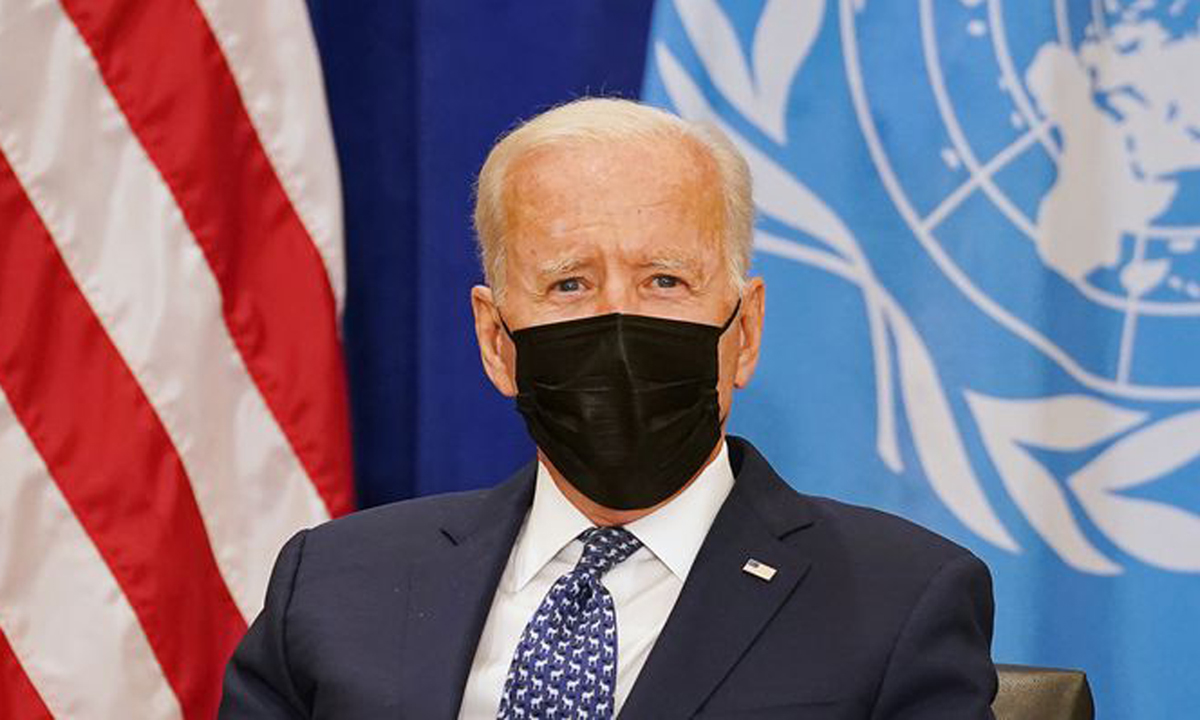 Tổng thống Mỹ Joe Biden tại Đại hội đồng LHQ ở New York, Mỹ hôm 20/9. Ảnh: Reuters.