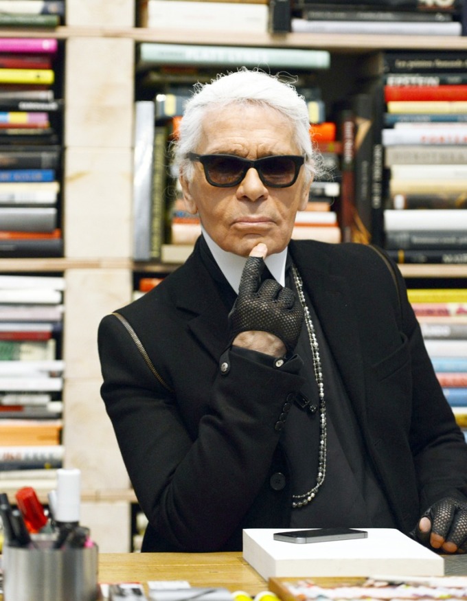 Huyền thoại thiết kế Karl Lagerfeld. Ảnh: Elle