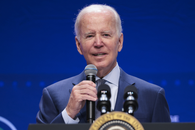 Tổng thống Mỹ Joe Biden tại một hội nghị ở thủ đô Washington hôm 28/9. Ảnh: AFP.