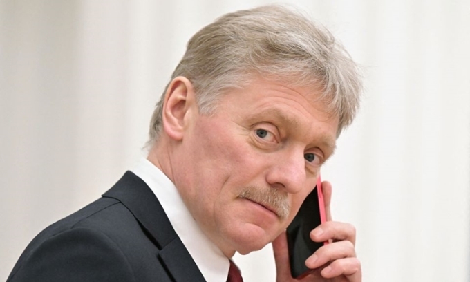 Người phát ngôn Điện Kremlin Dmitry Peskov tại Moskva hôm 18/2. Ảnh: Reuters.