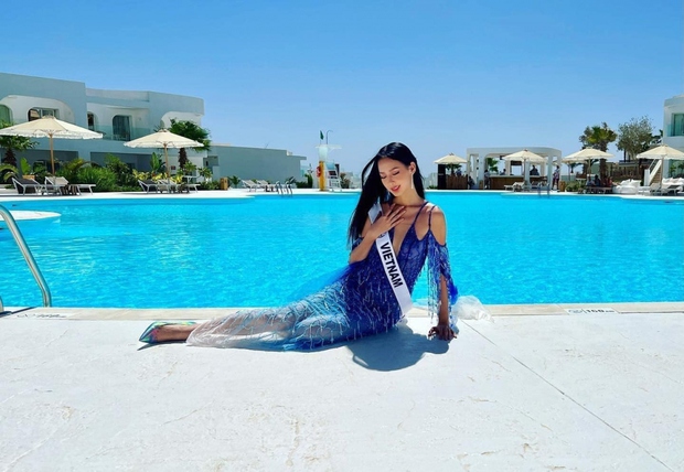 Á hậu Bảo Ngọc khoe sắc vóc quyến rũ với bikini bên bể bơi - Ảnh 5.