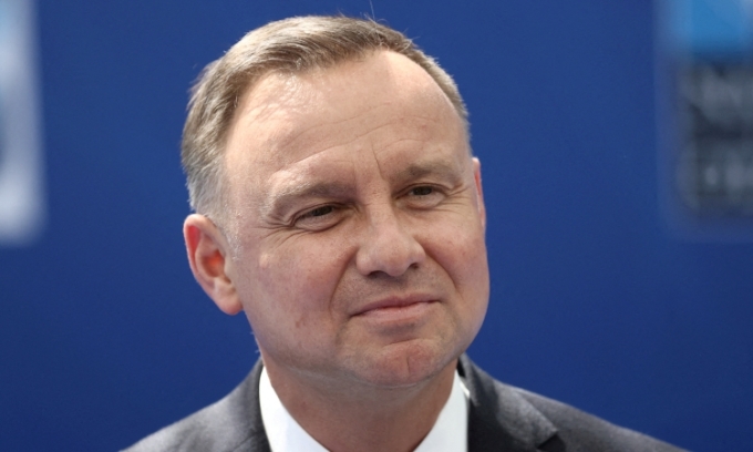 Tổng thống Ba Lan Andrzej Duda tại Brussels, Bỉ, hồi tháng 6/2021. Ảnh: Reuters.