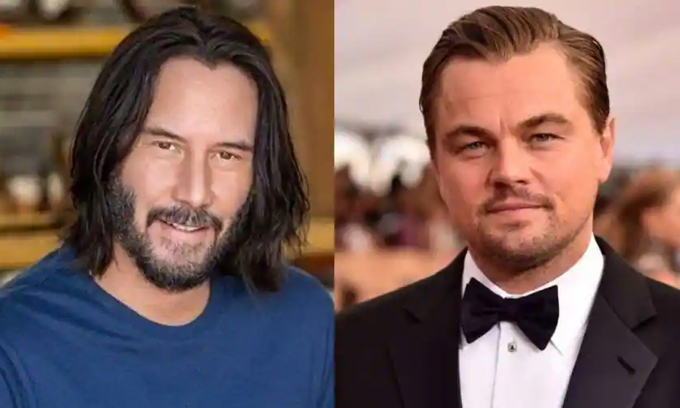 Keanu Reeves (trái) và Leonardo DiCaprio. Ảnh: WION