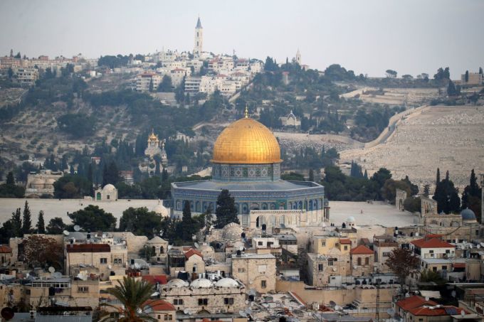 Một góc thành phố cổ Jerusalem hồi năm 2017. Ảnh: Reuters.