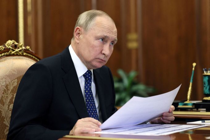 Tổng thống Nga Vladimir Putin tại Điện Kremlin hôm 24/10. Ảnh: Reuters.