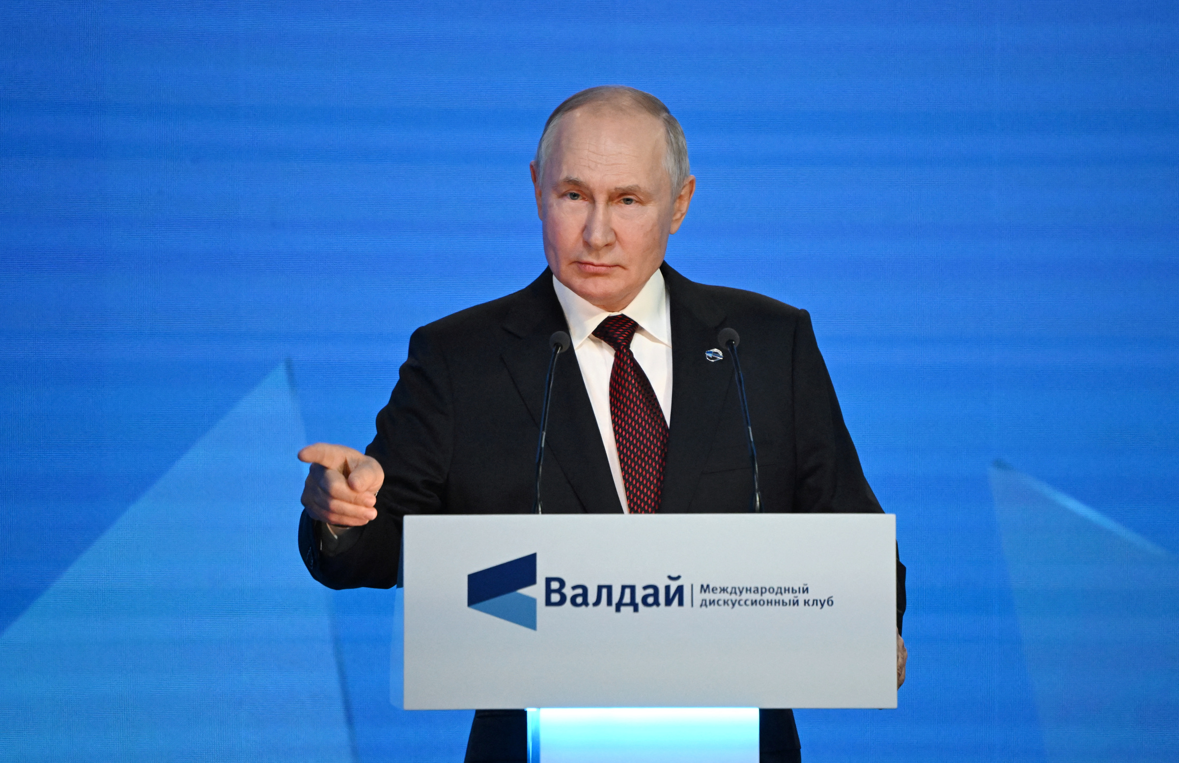 Tổng thống Nga Vladimir Putin tại Diễn đàn Câu lạc bộ Thảo luận Valdai ở thành phố Sochi ngày 5/10. Ảnh: Reuters