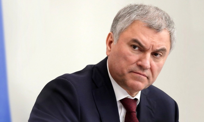 Chủ tịch Hạ viện Nga Vyacheslav Volodin. Ảnh: Hạ viện Nga