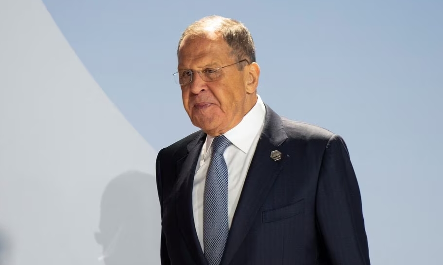 Ngoại trưởng Nga Sergey Lavrov tại Johannesburg, Nam Phi, hôm 24/8. Ảnh: Reuters